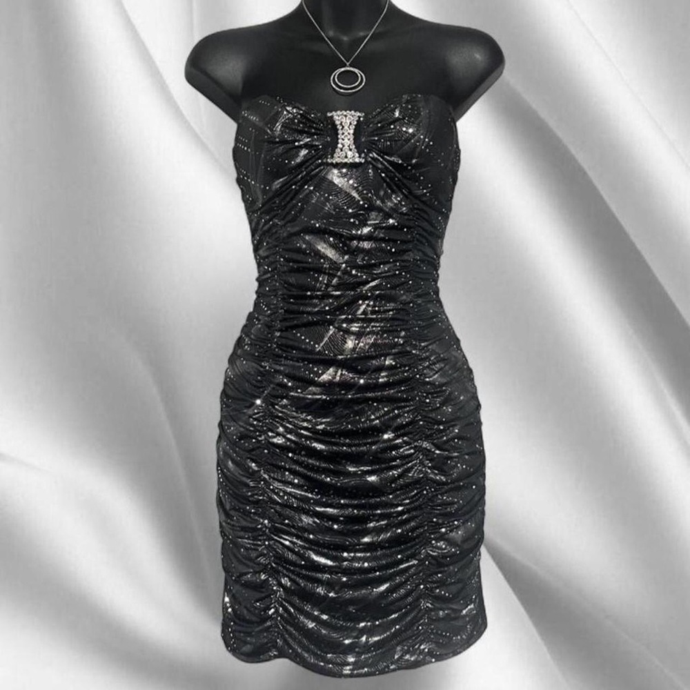 Y2K Deb Sparkly Mini Dress